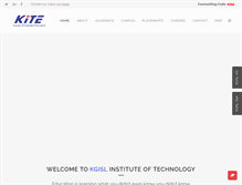 Tablet Screenshot of kgkite.ac.in